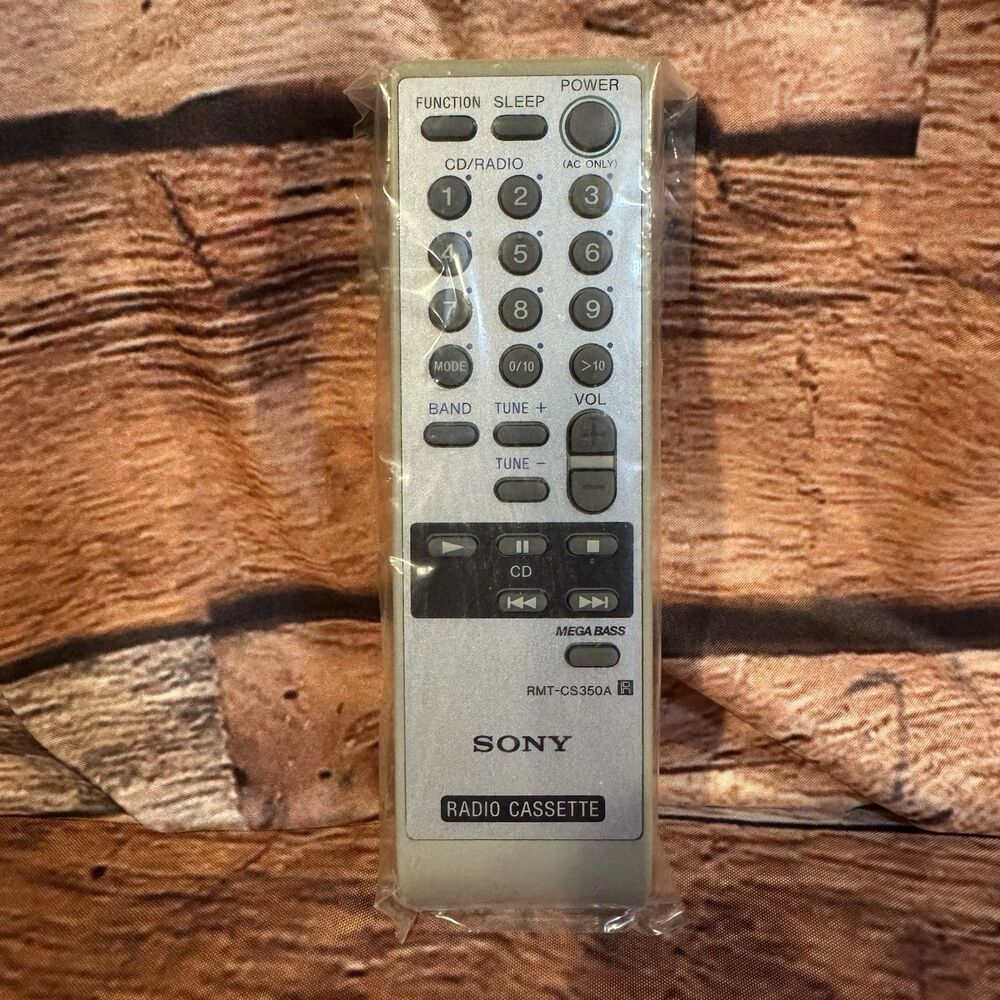 Sony RMT-CS350A OEM Remote Control for CD Radio Cassette Player New In Bag